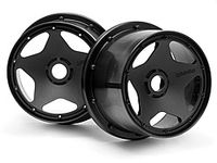 Super star wheel black (120 x 75mm/2pcs)