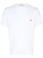 Maison Kitsuné t-shirt Tricolour Fox Head Patch - Blanc