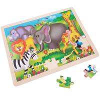 Playwood Houten Legpuzzel Wilde Dieren - thumbnail