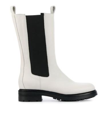 Elena Iachi Dames Laarzen in Leder (Wit)