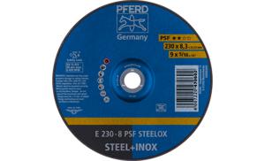 PFERD 62023831 E 230-8 PSF STEELOX Afbraamschijf gebogen Diameter 230 mm Boordiameter 22.23 mm RVS, Staal 10 stuk(s)