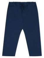 Kenzo Kids pantalon droit à logo brodé - Bleu