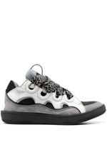 Lanvin baskets Curb en cuir - Gris