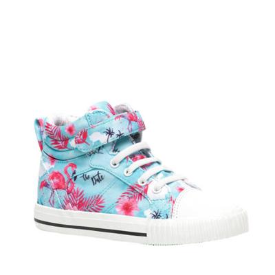 Scapino Blue Box hoge sneakers blauw/roze Scapino Blue Box hoge sneakers blauw/roze