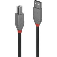 Lindy 36673 2m USB A USB B Mannelijk Mannelijk Zwart USB-kabel