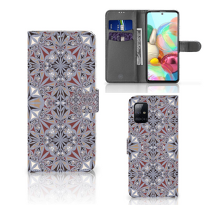 Samsung Galaxy A71 Bookcase Flower Tiles