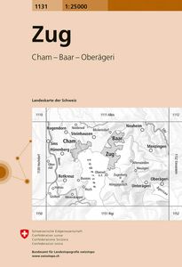 Wandelkaart - Topografische kaart 1131 Zug | Swisstopo