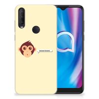 Alcatel 1S (2020) Telefoonhoesje met Naam Monkey - thumbnail