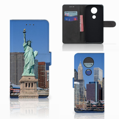 Motorola Moto E5 Plus Flip Cover Vrijheidsbeeld