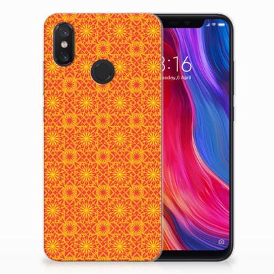 Xiaomi Mi 8 TPU bumper Batik Oranje
