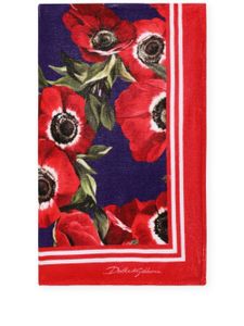 Dolce & Gabbana serviette de plage Anemone - Rouge