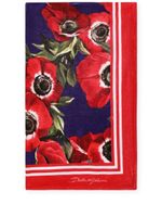 Dolce & Gabbana serviette de plage Anemone - Rouge - thumbnail