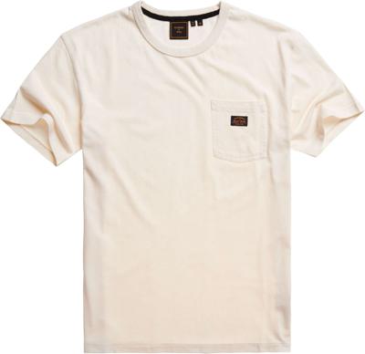 Workwear pocket tee rice white
