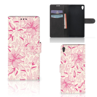 Sony Xperia XA Ultra Hoesje Pink Flowers