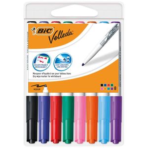 BIC Velleda Whiteboard Markers, 8st.