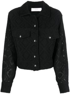 IRO veste crop Uliana en crochet - Noir