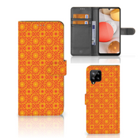 Samsung Galaxy A42 5G Telefoon Hoesje Batik Oranje