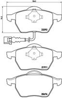 Remmenset, remschijf BREMBO, Remschijftype: Geperforeerd, Inbouwplaats: Achteras: , u.a. für VW, Audi, Seat - thumbnail