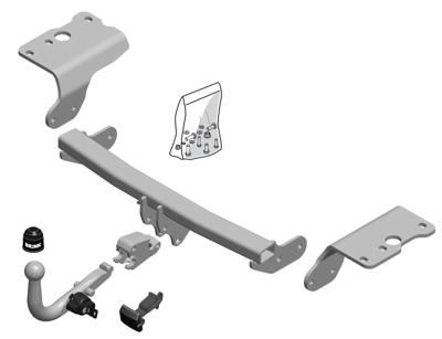 Afneembare trekhaak (niet voor Hybride) 571800 Afneembare trekhaak (niet voor Hybride) 571800