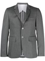 Thom Browne blazer boutonné en laine - Gris - thumbnail