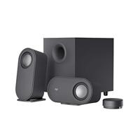 Logitech Z407 Bluetooth-computerspeakers met subwoofer en draadloze bediening, meeslepend geluid, hoogwaardige audio met meerdere ingangen, USB-speakers - Zwart
