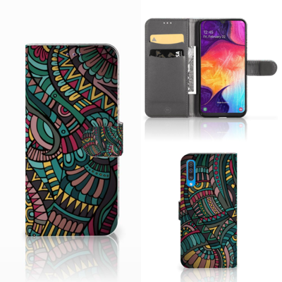 Samsung Galaxy A50 Telefoon Hoesje Aztec Samsung Galaxy A50 Telefoon Hoesje Aztec