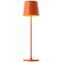 Brilliant Lamp Kaami LED buitentafellamp 37cm oranje mat metaal/hout oranje 2 W LED geïntegreerd