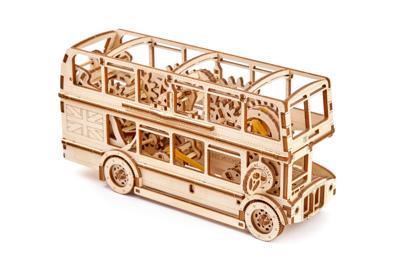 Wooden City modelbouwset Londen Bus hout naturel 216 delig Wooden City modelbouwset Londen Bus hout naturel 216 delig