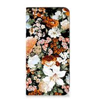 Smart Cover voor Samsung Galaxy A55 Dark Flowers