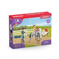 Schleich Horse Club - Mia's voltige rijset speelfiguur - thumbnail