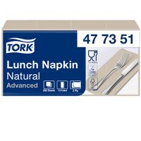 Servetten Tork Enviroment Print 1/8 gevouwen 2-laags 200st Natural 477351