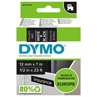 DYMO authentieke D1-labels | zwart op wit | 12 mm x 7 m | zelfklevende labels voor LabelManager-labelprinters | 10 stuks