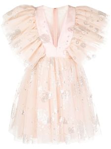 Macgraw robe Tabetha en tulle à sequins brodés - Rose