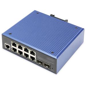 Digitus DN-651156 netwerk-switch Managed L2 Gigabit Ethernet (10/100/1000) Zwart, Blauw