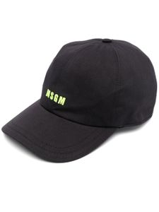 MSGM casquette à logo brodé - Noir