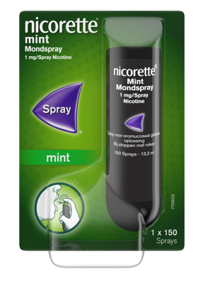 Nicorette Mint Mondspray 1mg Nicorette Mint Mondspray 1mg