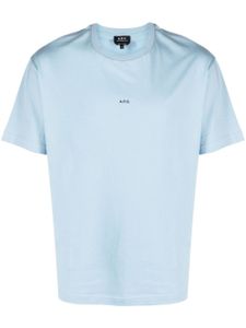 A.P.C. t-shirt Kyle en coton biologique - Bleu