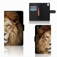 Sony Xperia L1 Telefoonhoesje met Pasjes Leeuw