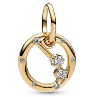 Pandora 762719C01 Hangbedel Ram Zodiac zilver-zirconia goudkleurig-wit