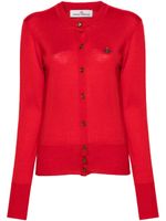 Vivienne Westwood cardigan à broderies Orb - Rouge