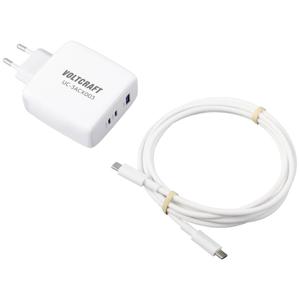 VOLTCRAFT UC-3ACX003 USB-oplader 120 W Binnen Uitgangsstroom (max.) 5 A 3 x USB-C, USB-A GaN