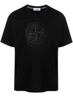 Stone Island t-shirt en coton à imprimé Compass - Noir - thumbnail