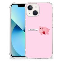 iPhone 13 mini Stevig Bumper Hoesje Pig Mud - thumbnail