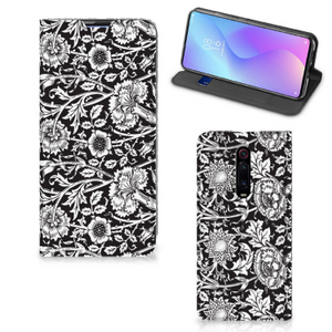 Xiaomi Redmi K20 Pro Smart Cover Black Flowers