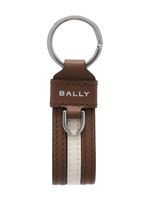 Bally porte-clés en cuir à logo imprimé - Marron