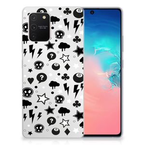 Silicone Back Case Samsung Galaxy S10 Lite Silver Punk