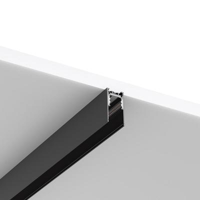 Magnetische Zwarte Track Rail 48V - 2m Opbouwsysteem