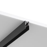Magnetische Zwarte Track Rail 48V - 2m Opbouwsysteem