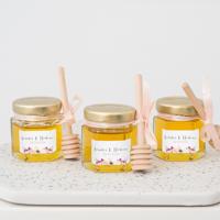 Honingpotje waterverf bloemen