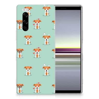 Sony Xperia 5 TPU Hoesje Pups Sony Xperia 5 TPU Hoesje Pups